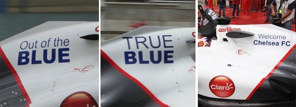 Dai teaser alla conferma dell'accordo Sauber-Chelsea Teaser partnership Sauber-Chelsea