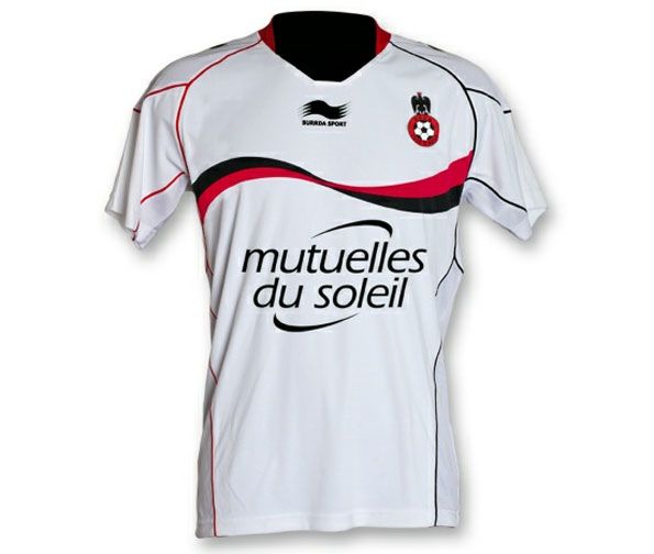 Casacca trasferta Nizza 2012-2013 OGC Nizza seconda maglia bianca Burrda