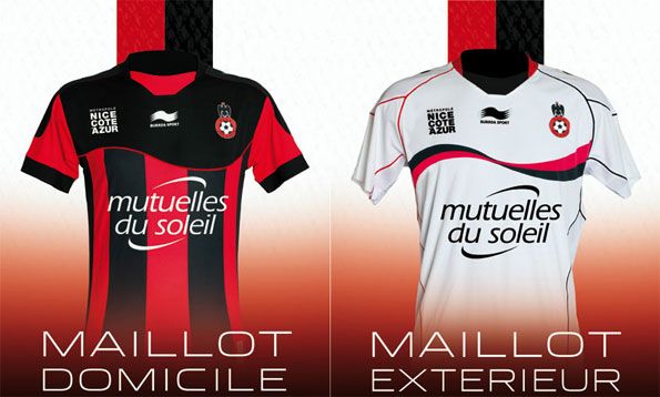 Le maglie del Nizza 2012-2013