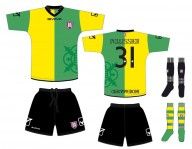 Bozzetto disegno Givova maglia gialloverde Chievo Terza maglia ChievoVerona 2012-2013