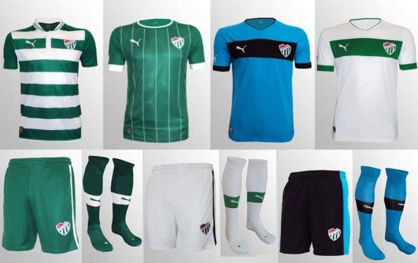 Le quattro divise Puma del Bursaspor 2012-2013 Bursaspor maglie 2012-2013