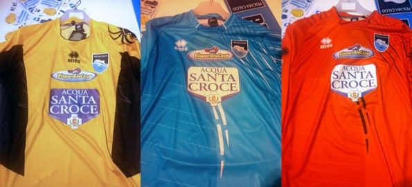 Le tre divise da portiere del Pescara 2012-2013 Maglie portiere Pescara 2012-2013