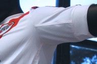 Dettaglio manica maglia home River Plate 2012