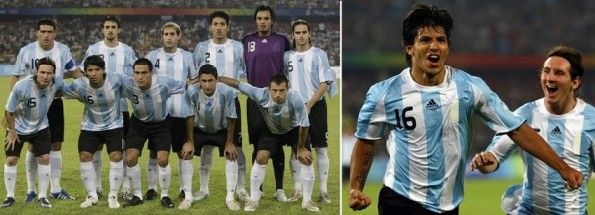 La divisa dell'Argentina alle Olimpiadi di Pechino 2008