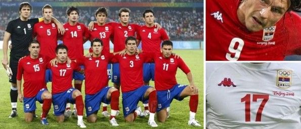 Le maglie della Serbia alle Olimpiadi del 2008