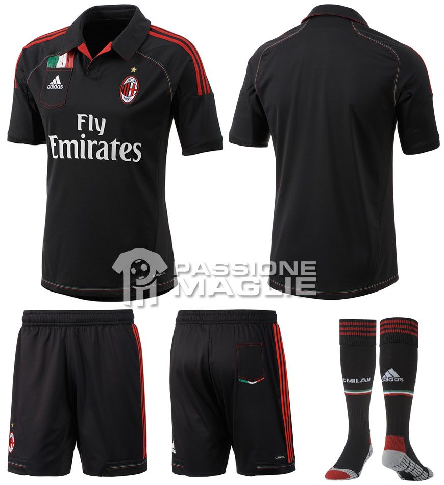 adidas disegna terza maglia milan