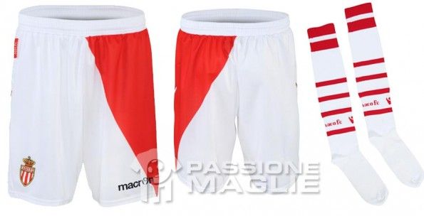 Calzoncini e calzettoni del Monaco 2012-2013 Macron Calzoncini e calze Monaco home 2012-2013
