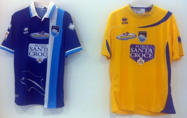 Le divise da trasferta del Pescara stagione 2012-2013 Erreà Seconda e terza maglia Pescara 2012-13