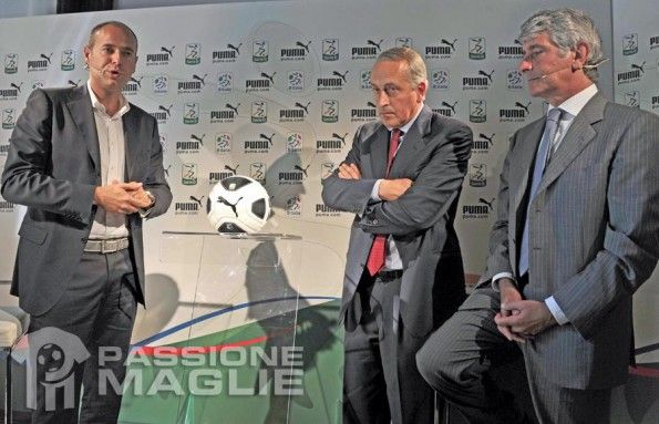 Rogg, Abodi e Abete presentano il pallone Puma