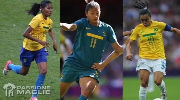 Le divise del Brasile femminile a Londra 2012 Kit Brasile donne Olimpiadi 2012