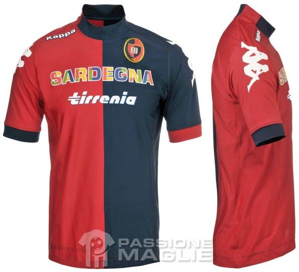 Divisa home del Cagliari 2012-2013 Kappa Prima maglia Cagliari 2012-2013