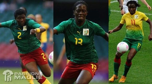 I kit del Camerun femminile firmati Puma alle Olimpiadi 2012 Divise Camerun donne Londra 2012