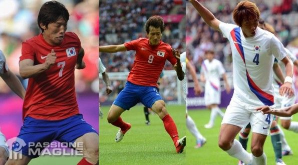 Le casacche della Corea del Sud per le Olimpiadi 2012 Maglie Corea del Sud a Londra 2012