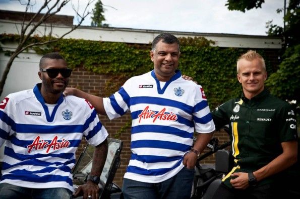 Djibril Cissè, Tony Fernandes e Heikki Kovalainen