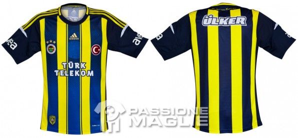 Casacca home del Fenerbahce 2012-2013 adidas Prima maglia Fenerbahce 2012-2013