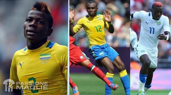 Le divise del Gabon per Londra 2012 Maglie Gabon Olimpiadi 2012