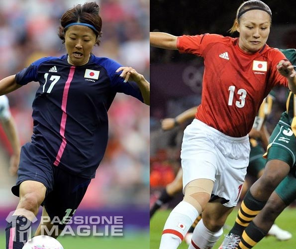 Kit femminili del Giappone argento olimpico a Londra 2012 Divise Giappone 2012 femminile Olimpiadi 2012