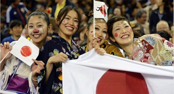 Tifose del Giappone alle Olimpiadi 2012 Japan fans London 2012