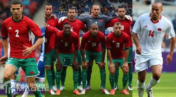 Le divise home e away del Marocco per Londra 2012 Maglie Marocco Olimpiadi 2012