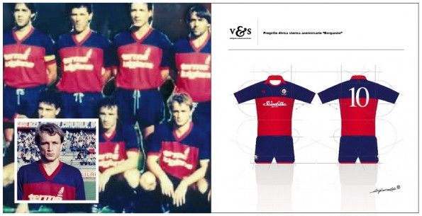 Il progetto di maglia per il Cosenza 2012-2013 proposto dall'agenzia Vircillo&Succurro
