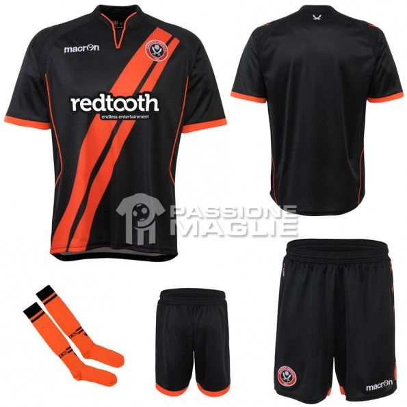 La divisa away dello Sheffield United 2012-2013 Macron Sheffield United kit trasferta 2012-2013