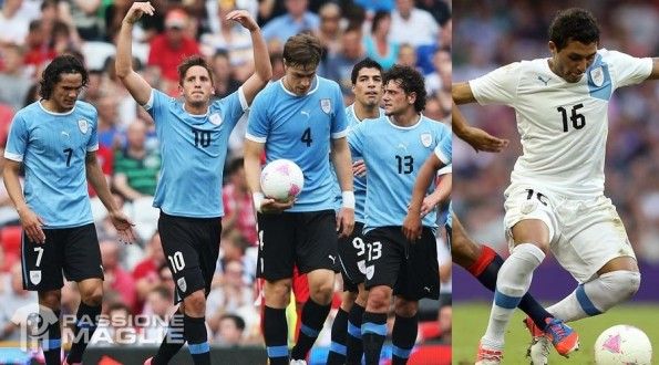 Le divise dell'Uruguay per le Olimpiadi 2012 Maglie Uruguay Puma Olimpiadi 2012