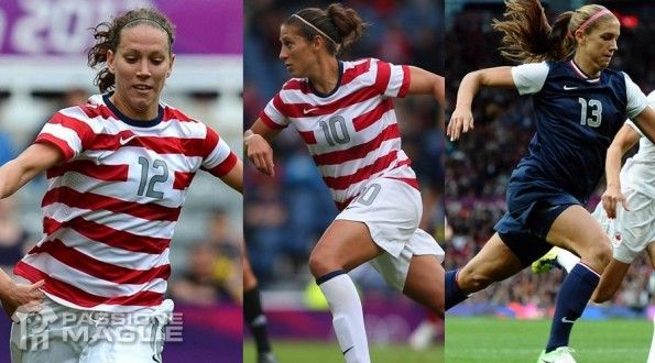 Le casacche degli USA torneo Olimpico donne 2012 Le maglie degli Stati Uniti a Londra 2012