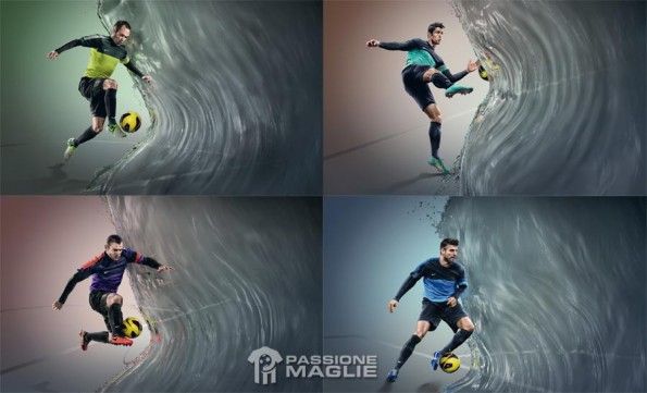 Iniesta, Ronaldo, Rooney e Pique con le scarpe Nike ACC Testimonial Nike scarpe ACC