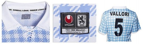 Dettagli della maglia del Monaco 1860 dedicata all'Oktoberfest 2012