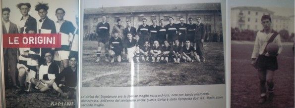 Le divise che hanno ispirato le maglie del centenario del Rimini