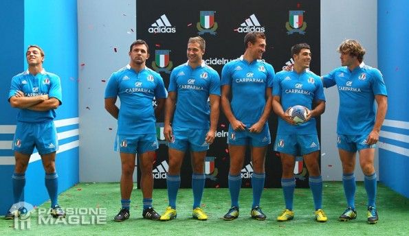 La presentazione della divisa azzurra di rugby all'Olimpico di Roma Presentazione maglia Italia Rugby adidas a Roma