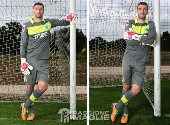 Rui Patricio indossa guanti e scarpini Puma Rui Patricio con materiale Puma
