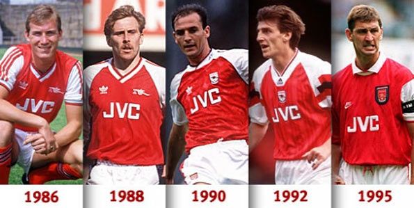 Maglie Arsenal 1986-1995