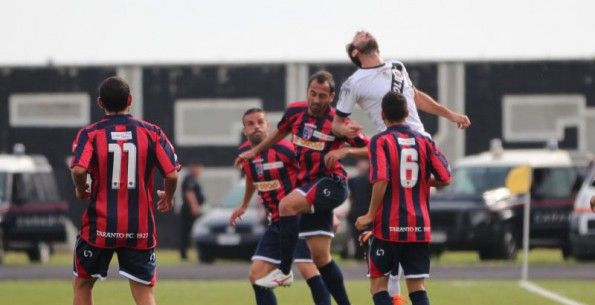Un momento del match tra Battipagliese e Taranto, Serie D 2012-2013 Battipagliese-Taranto 2012-2013