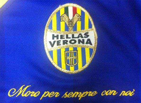 Ricamo Morosini maglia Hellas Verona