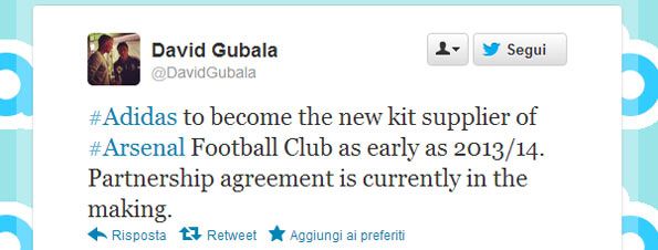 Tweet Gubala adidas