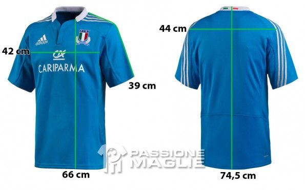 La maglia home dell'Italia di Rugby firmata adidas Prima maglia Italia rugby adidas 2012