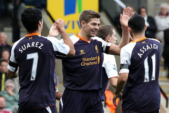 Gerrard e Suarez Liverpool