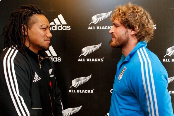 Ma’a Nonu e Bergamasco evento adidas