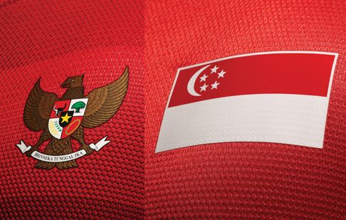 Stemma Singapore e Indonesia