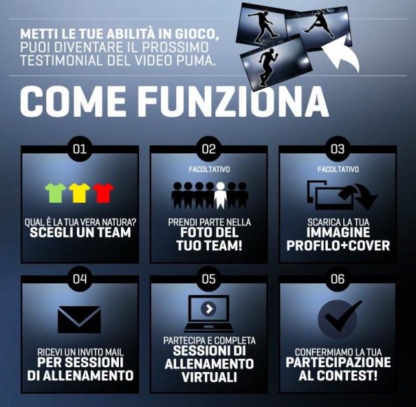 Come funziona l'applicazione Puma What's in your nature Come funziona