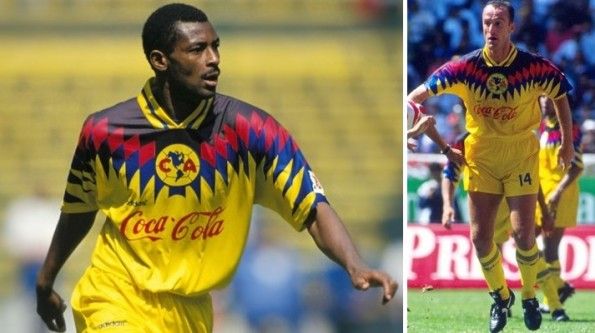 Omam Biyik e Marco Rossi con la maglia del Club America omam-biyik-marco-rossi-club-america