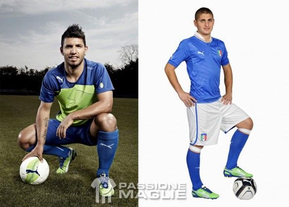 Aguero e Verratto con le Puma evoSpeed