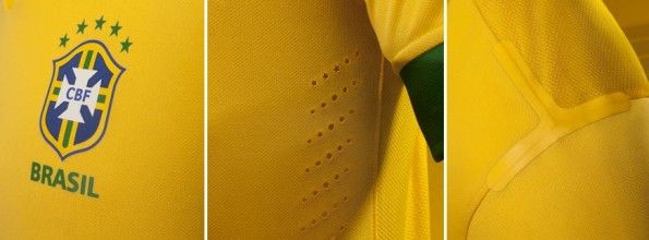Dettagli maglia Brasile home 2013
