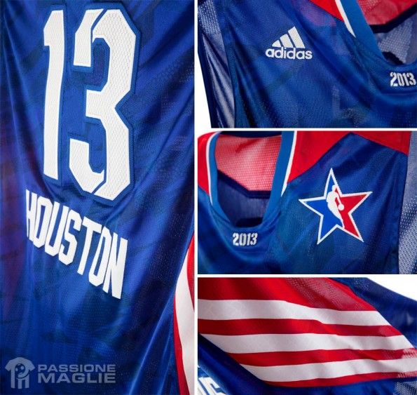 Dettagli divisa squadra East All-Star Game 2013