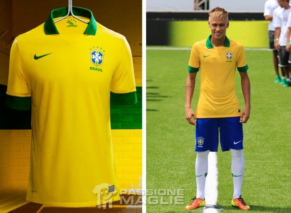 La divisa casalinga della nazionale brasiliana 2013 Maglia Brasile 2013 Nike