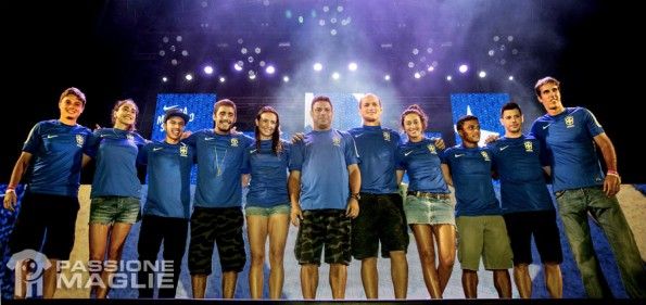Ronaldo Copacabana maglia blu Brasile