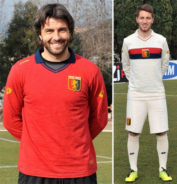 Frey e Bertolacci maglia away 100 anni Genoa