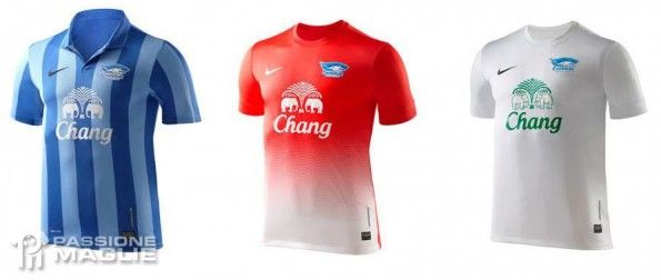 Le maglie del Chonburi FC 2013 Nike