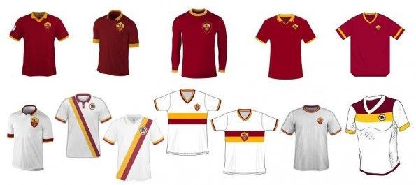 Le maglie selezionate nel contest MyRoma - Disegna la maglia